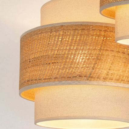 Brilagi - Lampadario a sospensione SPACE 3xE27/60W/230V Ø 40 cm beige/crema
