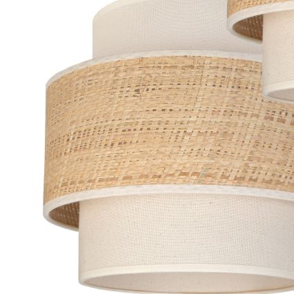 Brilagi - Lampadario a sospensione SPACE 3xE27/60W/230V Ø 40 cm beige/crema