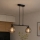 Brilagi - Lampadario a sospensione su cavo DIOR 2xE27/60W/230V nero/grigio fumé