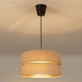 Brilagi - Lampadario a sospensione su cavo DUO-DUO 1xE27/60W/230V Ø 40 cm beige/oro