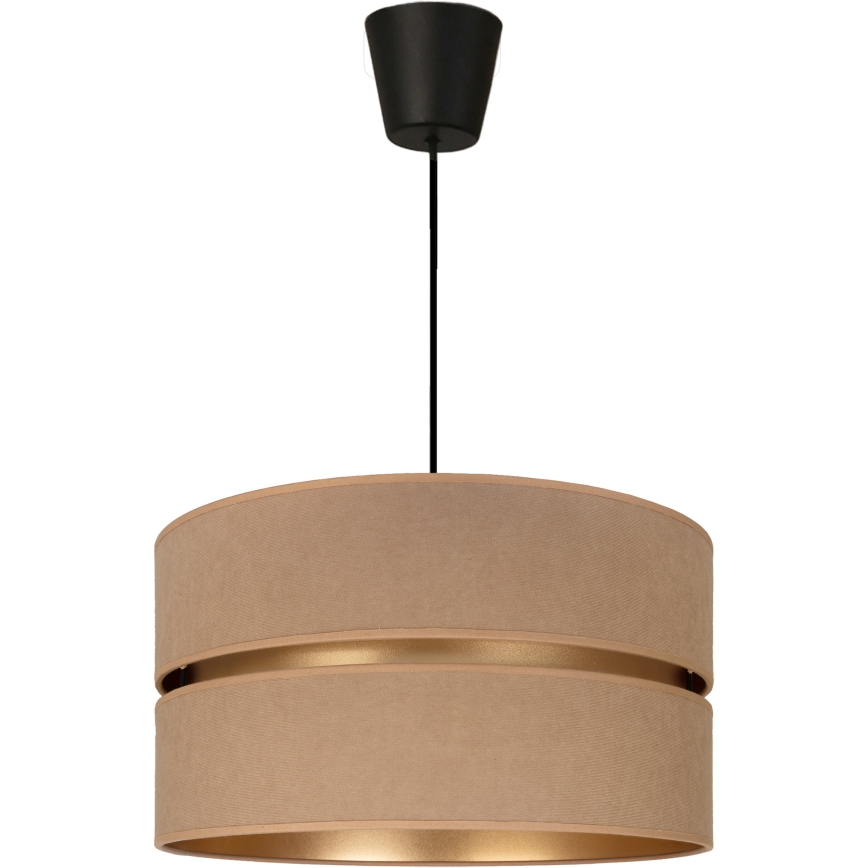 Brilagi - Lampadario a sospensione su cavo DUO-DUO 1xE27/60W/230V Ø 40 cm beige/oro