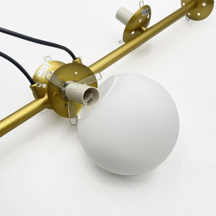 Brilagi - Lampadario a sospensione su cavo MALONY 6xE14/20W/230V, dorato