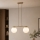 Brilagi - Lampadario a sospensione su cavo MILO 2xE27/60W/230V beige/oro