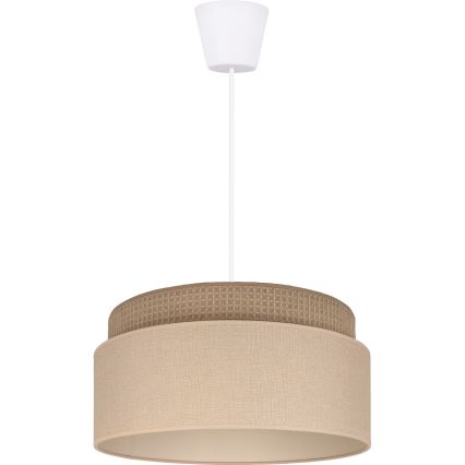 Brilagi - Lampadario a sospensione su cavo PADOVA 1xE27/60W/230V Ø 40 cm beige
