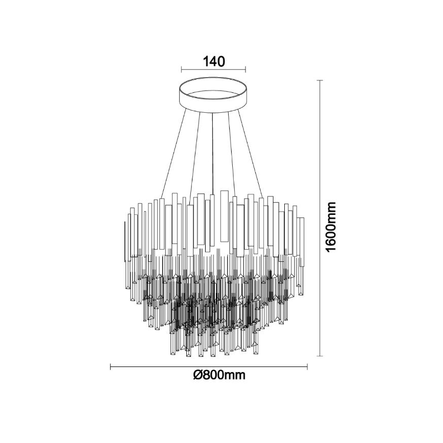 Brilagi - Lampadario a sospensione su cavo PLAZA 11xE14/40W/230V