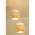 Brilagi - Lampadario a sospensione su cavo RESNA 2xE27/60W/230V Ø 30 cm crema/beige