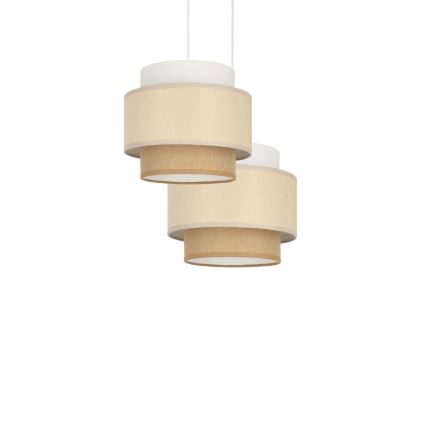 Brilagi - Lampadario a sospensione su cavo RESNA 2xE27/60W/230V Ø 30 cm crema/beige