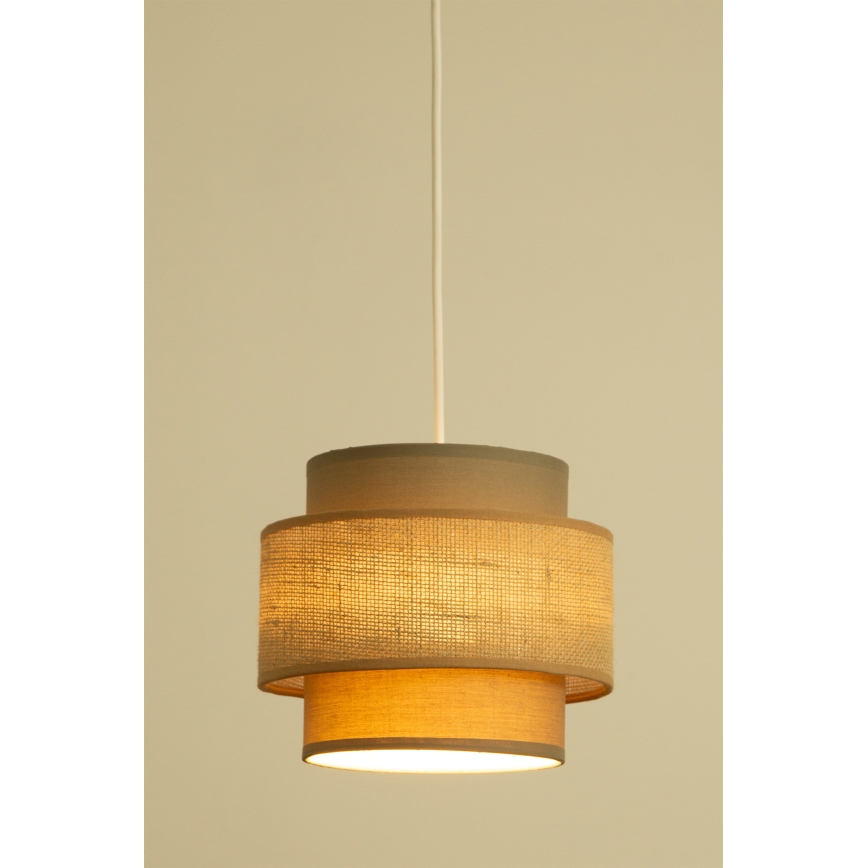 Brilagi - Lampadario a sospensione su cavo RESNA 2xE27/60W/230V Ø 30 cm marrone/beige