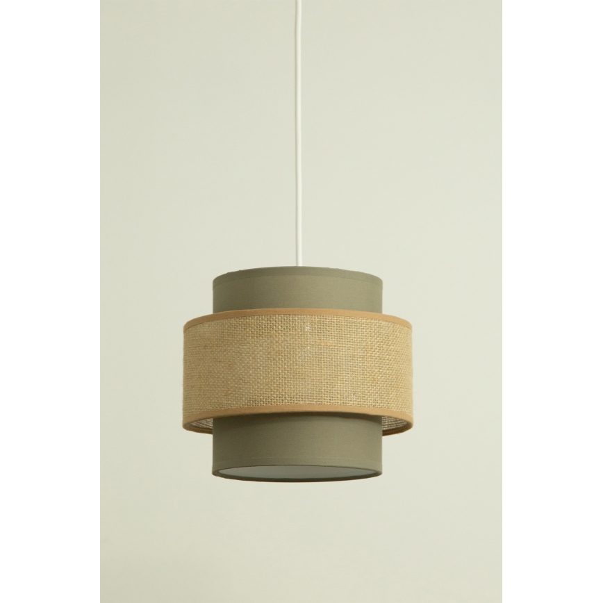 Brilagi - Lampadario a sospensione su cavo RESNA 2xE27/60W/230V Ø 30 cm marrone/beige