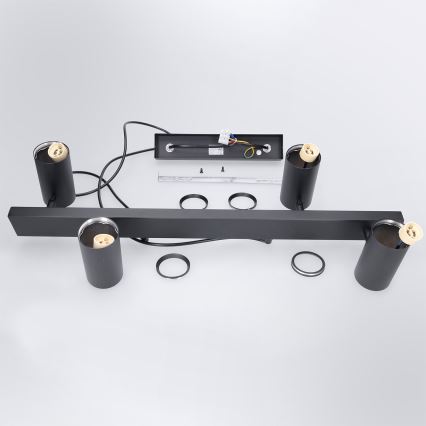 Brilagi - Lampadario a sospensione su cavo SELE 4xGU10/30W/230V nero
