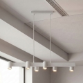 Brilagi - Lampadario a sospensione su cavo SELE 6xGU10/30W/230V bianco