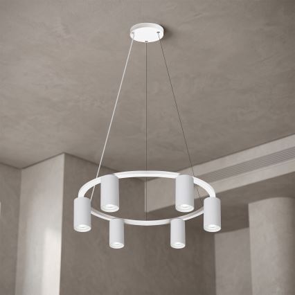 Brilagi - Lampadario a sospensione su cavo SELE 6xGU10/30W/230V bianco