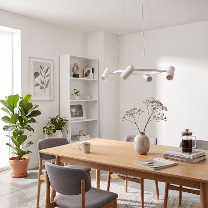 BRILAGI - Lampadario a sospensione su cavo SELE 6xGU10/30W/230V bianco