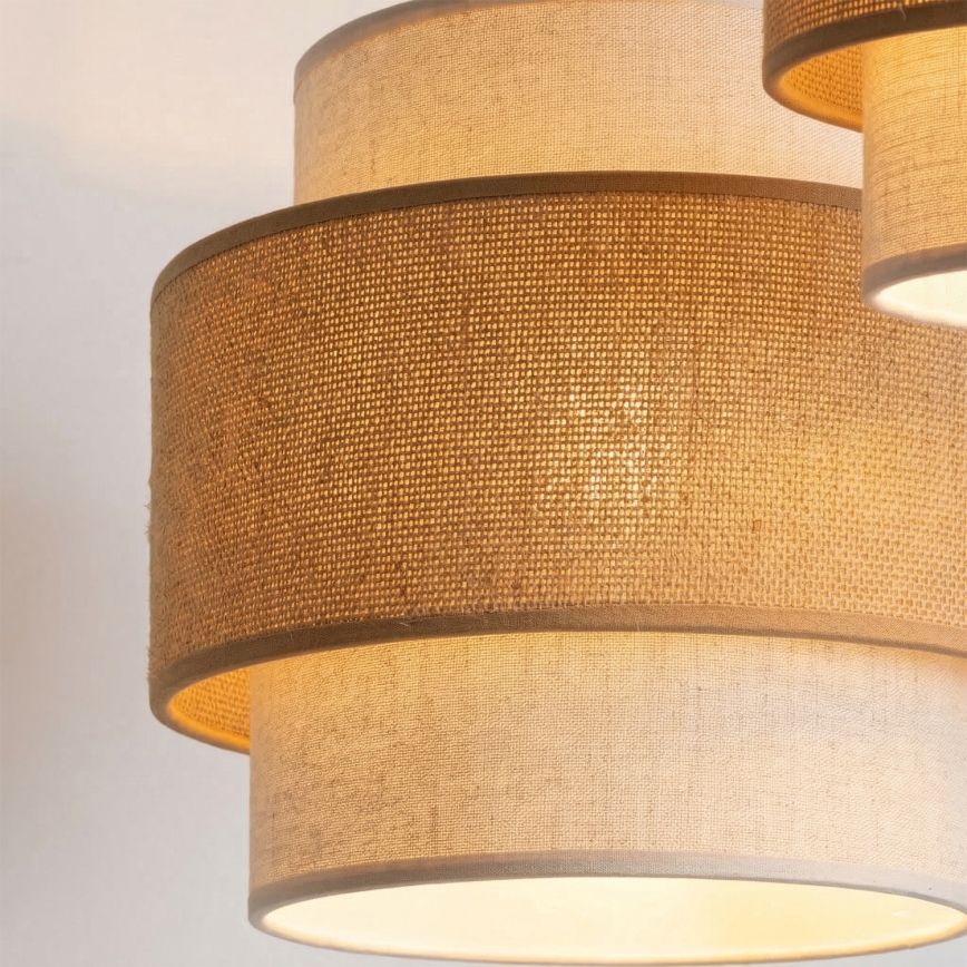 Brilagi - Lampadario a sospensione su cavo SPACE 3xE27/60W/230V Ø 40 cm beige/crema