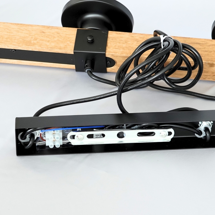 Brilagi - Lampadario a sospensione su cavo VISTA 4xE27/60W/230V rovere