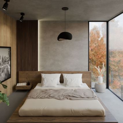 Brilagi - Lampadario a sospensione su cavo WABI SABI 1xE27/40W/230V Ø 35 cm nero