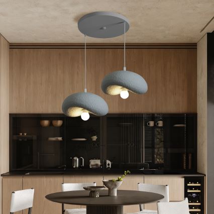 BRILAGI - Lampadario a sospensione su cavo WABI SABI 2xE27/60W/230V grigio