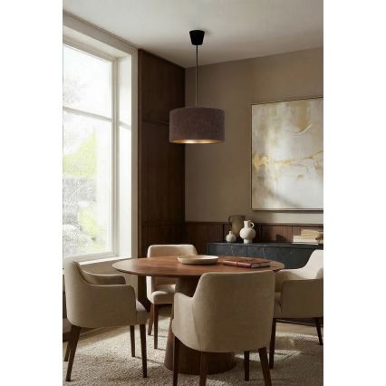 Brilagi - Lampadario a sospensione VELVET su cavo 1xE27/60W/230V Ø 40 cm marrone/oro