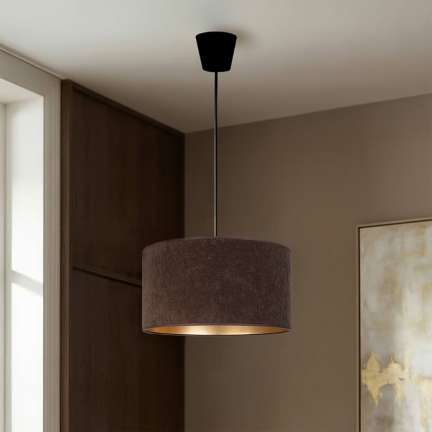 Brilagi - Lampadario a sospensione VELVET su cavo 1xE27/60W/230V Ø 40 cm marrone/oro