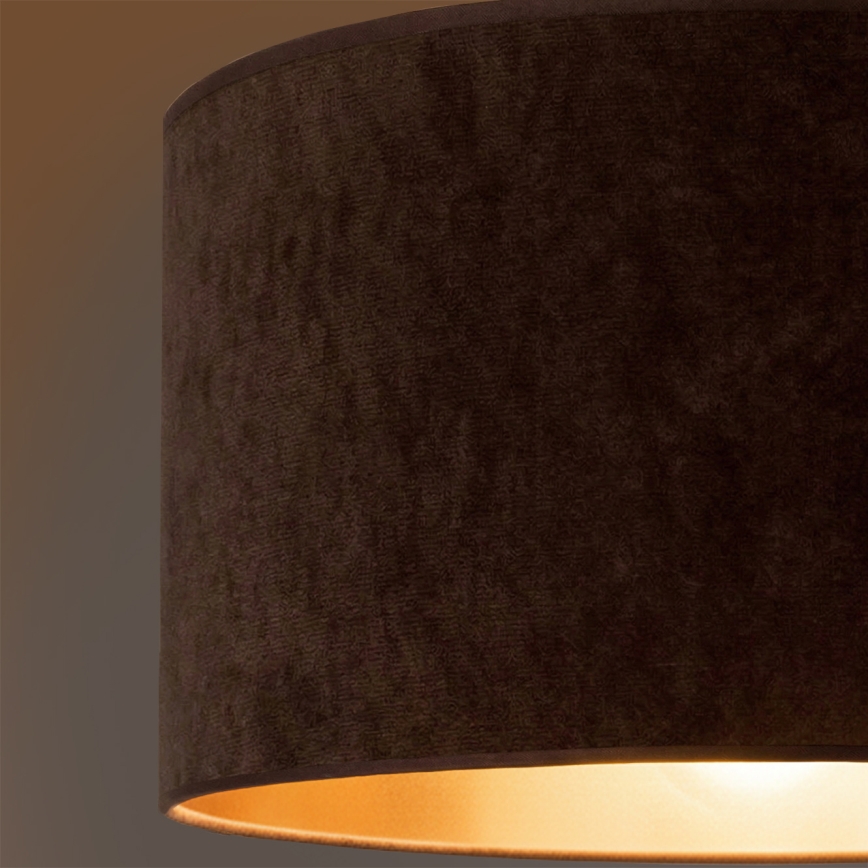 Brilagi - Lampadario a sospensione VELVET su cavo 1xE27/60W/230V Ø 40 cm marrone/oro