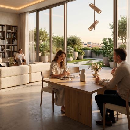 BRILAGI - Lampadario a stelo BRANCH 2xGU10/30W/230V beige