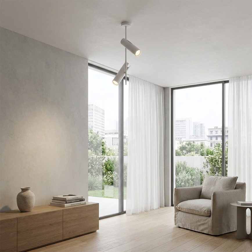 Brilagi - Lampadario a stelo BRANCH 2xGU10/30W/230V bianco