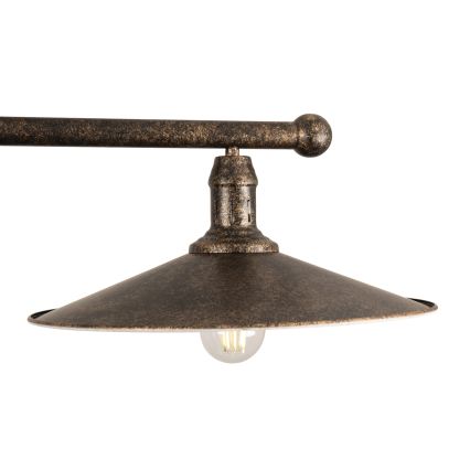BRILAGI - Lampadario a stelo FORGE 2xE27/60W/230V rame/patina