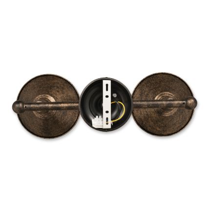BRILAGI - Lampadario a stelo FORGE 2xE27/60W/230V rame/patina