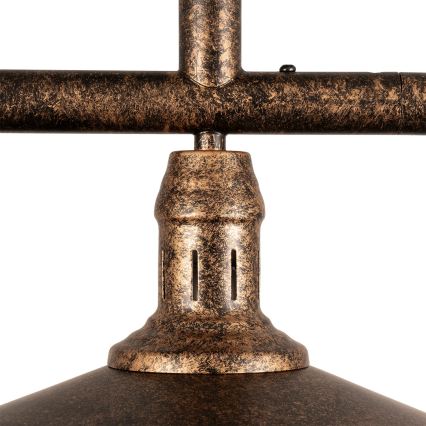 BRILAGI - Lampadario a stelo FORGE 3xE27/60W/230V rame/patina