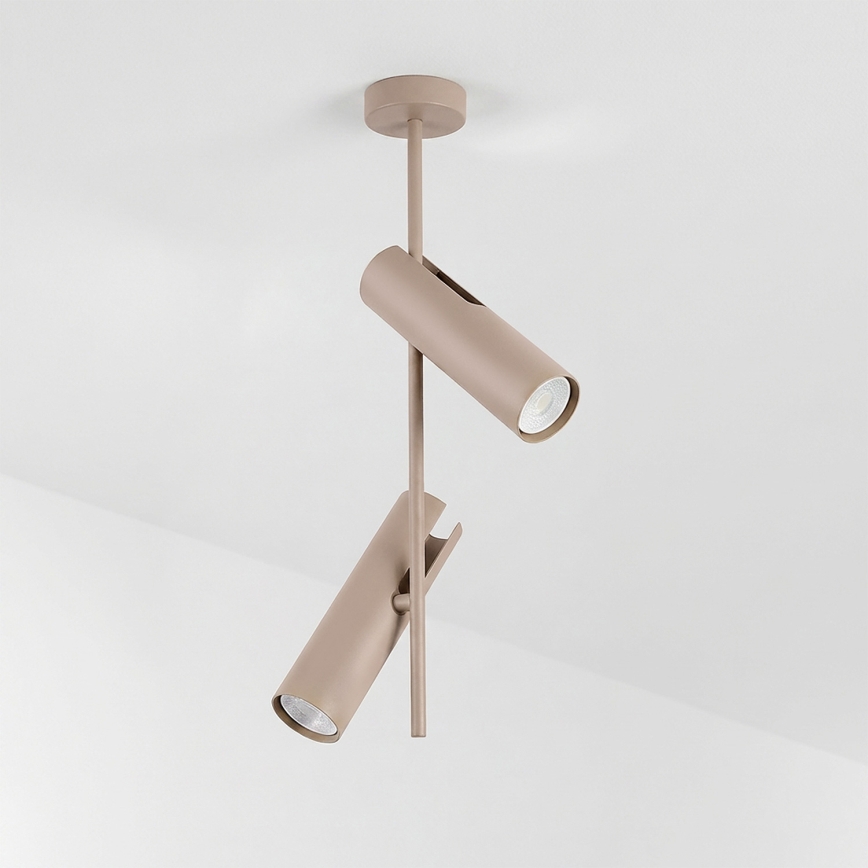 Brilagi - Lampada a sospensione dimmerabile LED RGBW su asta BRANCH 2xGU10/6,5W/230V 2700-6500K beige
