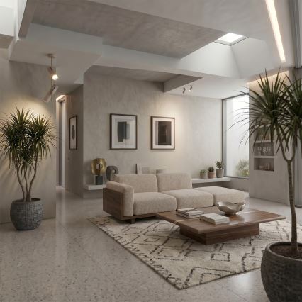 Brilagi - Lampada a sospensione dimmerabile LED RGBW su asta BRANCH 2xGU10/6,5W/230V 2700-6500K beige
