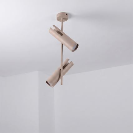 Brilagi - Lampada a sospensione dimmerabile LED RGBW su asta BRANCH 2xGU10/6,5W/230V 2700-6500K beige