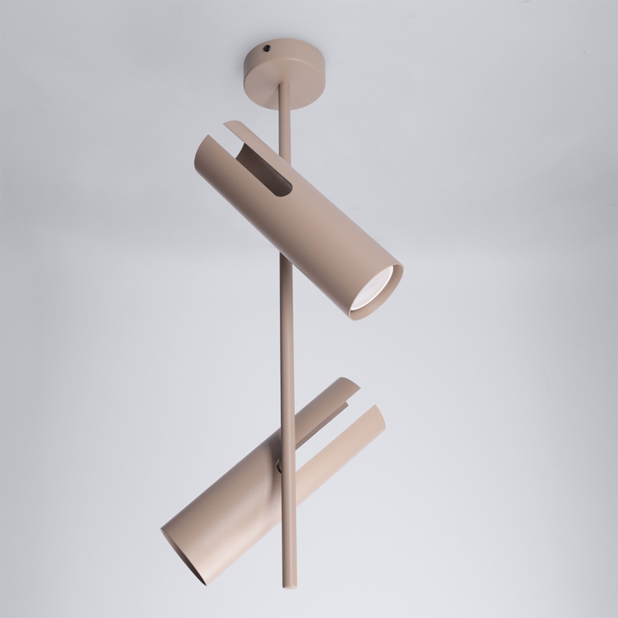 Brilagi - Lampada a sospensione dimmerabile LED RGBW su asta BRANCH 2xGU10/6,5W/230V 2700-6500K beige