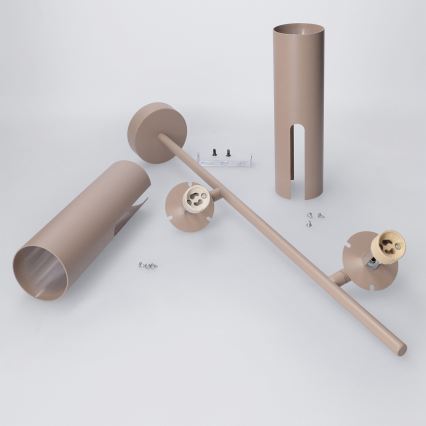 Brilagi - Lampada a sospensione dimmerabile LED RGBW su asta BRANCH 2xGU10/6,5W/230V 2700-6500K beige