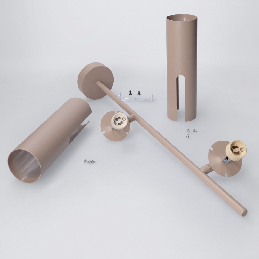 Brilagi - Lampada a sospensione dimmerabile LED RGBW su asta BRANCH 2xGU10/6,5W/230V 2700-6500K beige