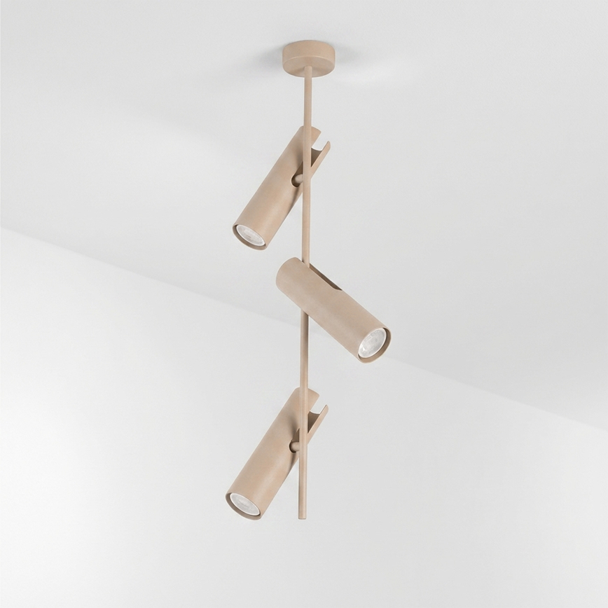 Brilagi - Lampada a sospensione LED RGBW dimmerabile su asta BRANCH 3xGU10/6,5W/230V 2700-6500K beige