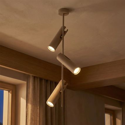 Brilagi - Lampada a sospensione LED RGBW dimmerabile su asta BRANCH 3xGU10/6,5W/230V 2700-6500K beige