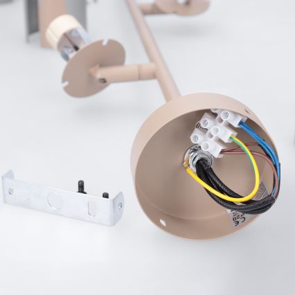 Brilagi - Lampada a sospensione LED RGBW dimmerabile su asta BRANCH 3xGU10/6,5W/230V 2700-6500K beige