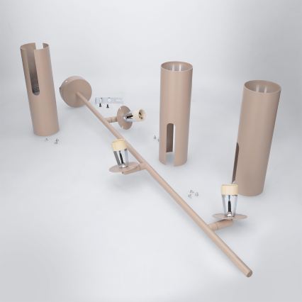 Brilagi - Lampada a sospensione LED RGBW dimmerabile su asta BRANCH 3xGU10/6,5W/230V 2700-6500K beige