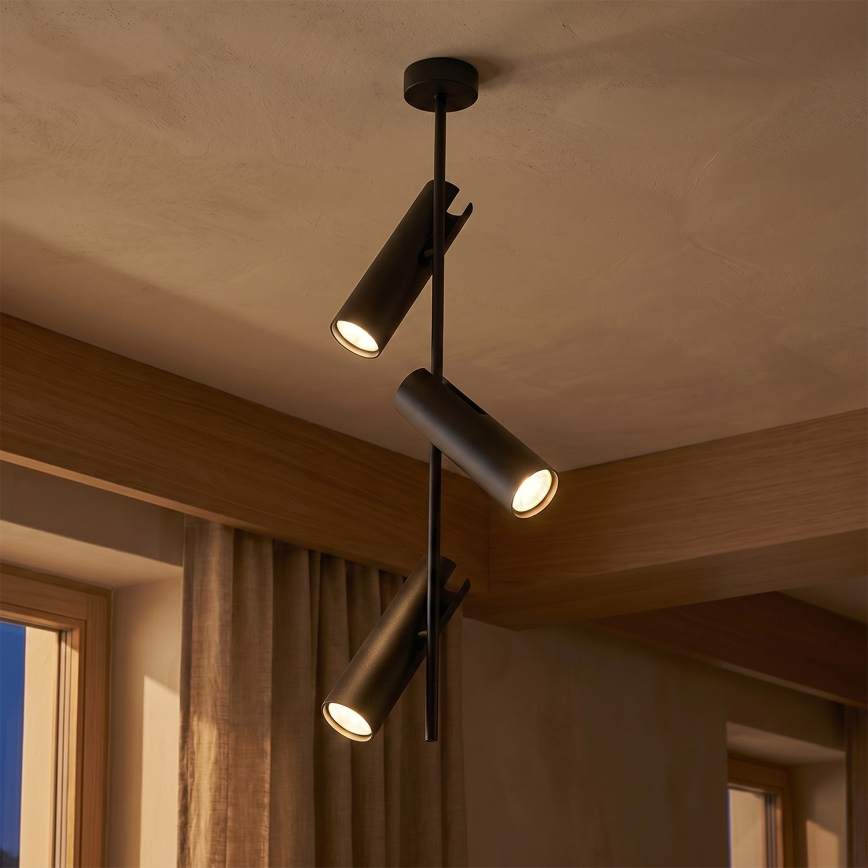 Brilagi - Lampada a sospensione dimmerabile su stelo LED RGBW BRANCH 3xGU10/6,5W/230V 2700-6500K nera