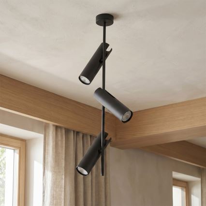 Brilagi - Lampada a sospensione dimmerabile su stelo LED RGBW BRANCH 3xGU10/6,5W/230V 2700-6500K nera