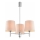 Brilagi - Lampadario a stelo MONTE 3xE27/15W/230V beige/cromo lucido