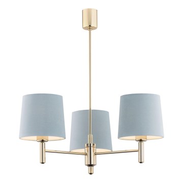 Brilagi - Lampadario a stelo MONTE 3xE27/15W/230V blu/oro