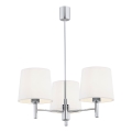 Brilagi - Lampadario a stelo MONTE 3xE27/15W/230V crema/cromo lucido