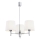 Brilagi - Lampadario a stelo MONTE 3xE27/15W/230V crema/cromo lucido