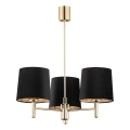Brilagi - Lampadario a stelo MONTE 3xE27/15W/230V nero/oro