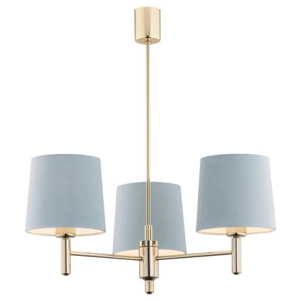 Brilagi - Lampadario a stelo MONTE 3xE27/60W/230V blu/oro