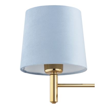 Brilagi - Lampadario a stelo MONTE 3xE27/60W/230V blu/oro