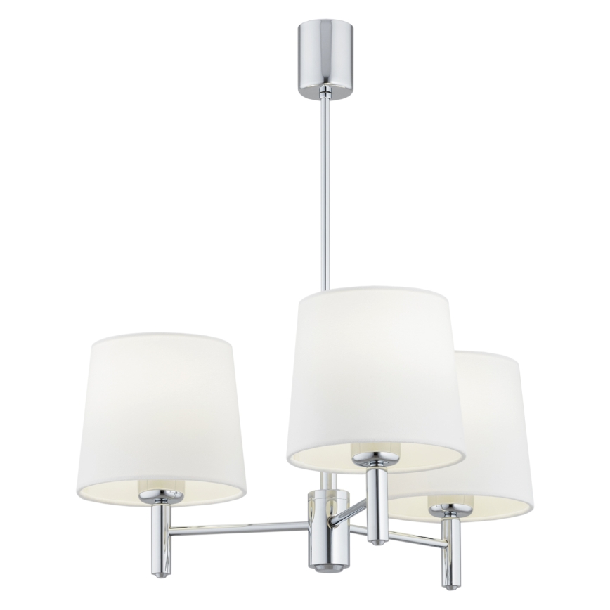 BRILAGI - Lampadario a stelo MONTE 3xE27/60W/230V crema/cromo lucido
