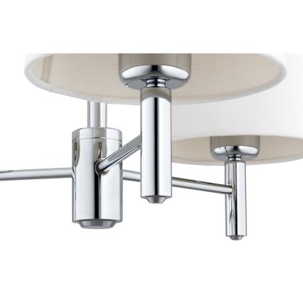 BRILAGI - Lampadario a stelo MONTE 3xE27/60W/230V crema/cromo lucido